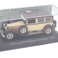 Mercedes-Benz Nürburg 460 Pullman-Limousine 1929 - мащаб 1:43 на DeAgostini нов в PVC дисплей-кейс, снимка 8 - Колекции - 43658044
