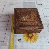 Дървена кутия за цигари, снимка 4 - Антикварни и старинни предмети - 43339718
