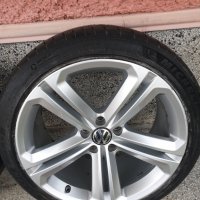 4 броя оригинални джанти VW Tiguan R-Line 19" 5x112 с гуми и датчици, снимка 6 - Гуми и джанти - 35102894