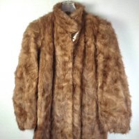  Vintage fur coat XL, снимка 1 - Палта, манта - 38103134