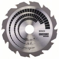Bosch Циркулярен диск за дърво Optiline for Wood, ф190х30, 12 зъба, 2608640633, снимка 3 - Други инструменти - 40195804