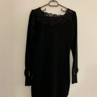 Черна рокля туника, снимка 2 - Рокли - 27362045