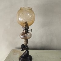 Стара газова (газена) лампа, снимка 1 - Други ценни предмети - 43740759