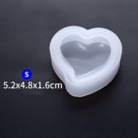 3D 3 Размера Заоблено сърце силиконов молд фондан за шоколад гипс смола бижута украса, снимка 3 - Форми - 32501796