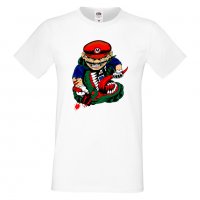 Мъжка тениска Mario VS Monster Игра,Изненада,Подарък,Празник,Повод, снимка 5 - Тениски - 37236598