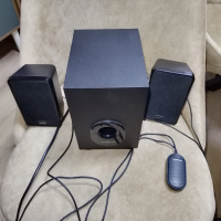Буфер с колони Speaker Modecom MC-S1 2.1-10W RMS, снимка 6 - Аудиосистеми - 44899600