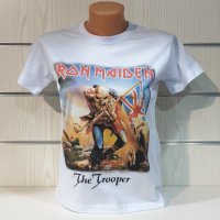Нова дамска тениска на музикалната група Iron Maiden - The Trooper, снимка 6 - Тениски - 37176357