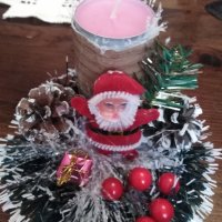 новогодишни свещници , снимка 2 - Декорация за дома - 43368512