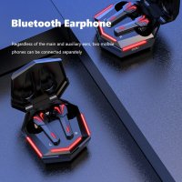 Безжични bluetooth геймърски слушалки KS06 TWS  Bluetooth 5.0, Шумопотискащи, музика, спорт, снимка 4 - Безжични слушалки - 37405936