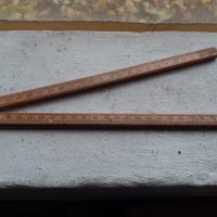 Стар антикварен дървен метър с бронзови елеманти, снимка 7 - Антикварни и старинни предмети - 43152846