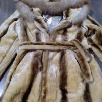 Зимно палто с косъм , снимка 4 - Палта, манта - 42944226