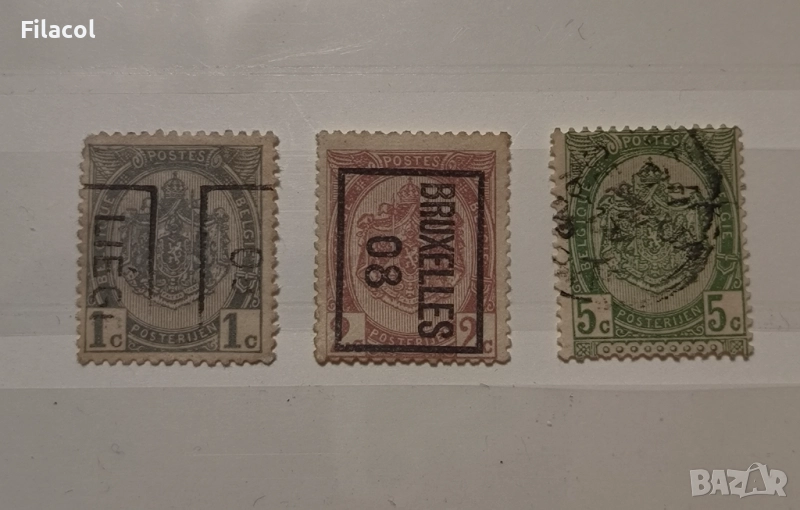 Белгия 1907 г. Герб, снимка 1