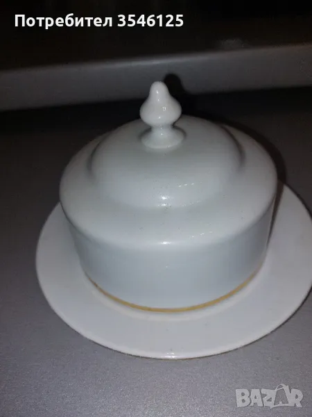 Порцеланов съд за масло, мед, конфитюр , снимка 1