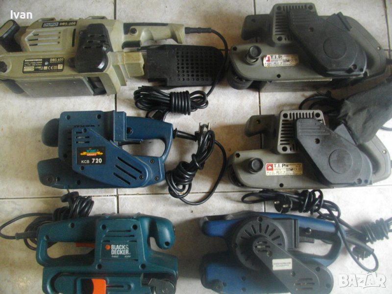 ЗА ЧАСТИ/ЗА РЕМОНТ-Лентов Шлайф-Англия/Германия-DURO/T.I.P./King Craft/Black Decker/S1B, снимка 1