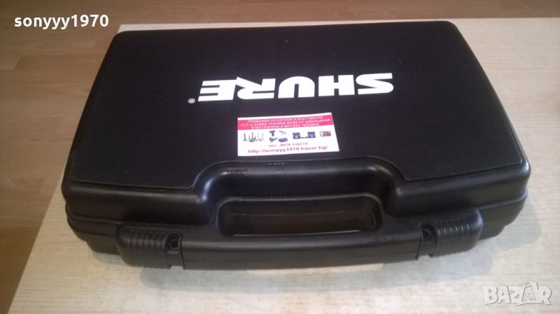 shure professional-куфар за безжичен микрофон и маика, снимка 1