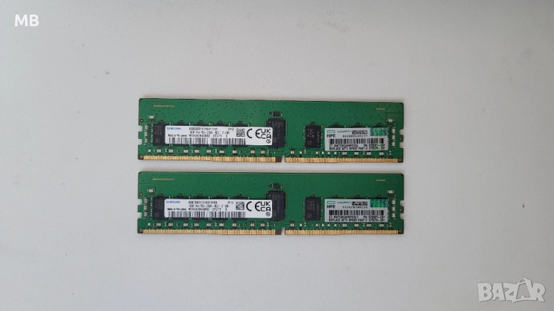 32GB (16GB x 2) 1Rx4 DDR4-2666 Server RAM ЕСС памет DIMM, снимка 1
