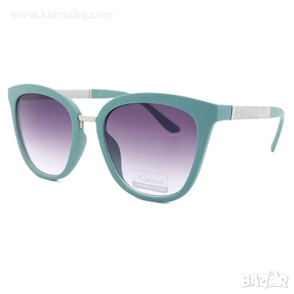 Слънчеви очила котешко око тюркоаз с брокат Код на продукта:DASL-34, снимка 1