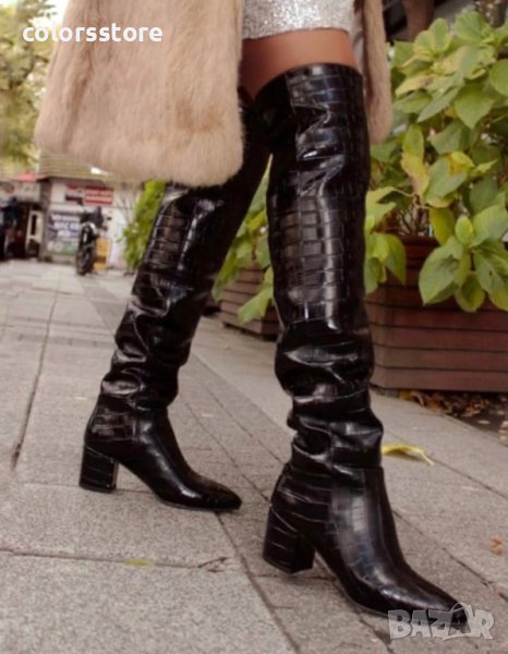 Ботуши на ток - черен крок - KR200, снимка 1