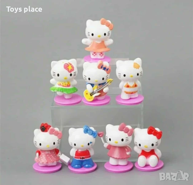 Лот фигурки Hello kitty за торта или игра, снимка 1