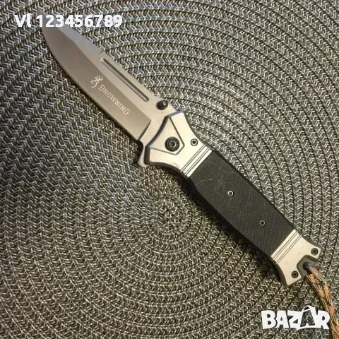 Сгъваем автоматичен нож Browning 364В (черен) - 88х220, снимка 1