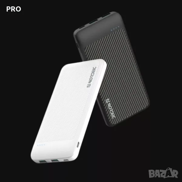 Външна батерия NORDIC Carbon Slim - 10 000 mAh, 18W, PD3, снимка 1