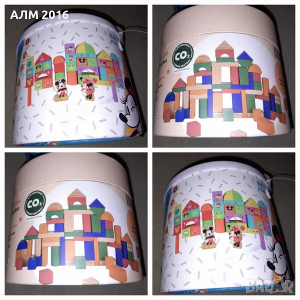 Дървен строител , дървени кубчета 2 варианта, снимка 1