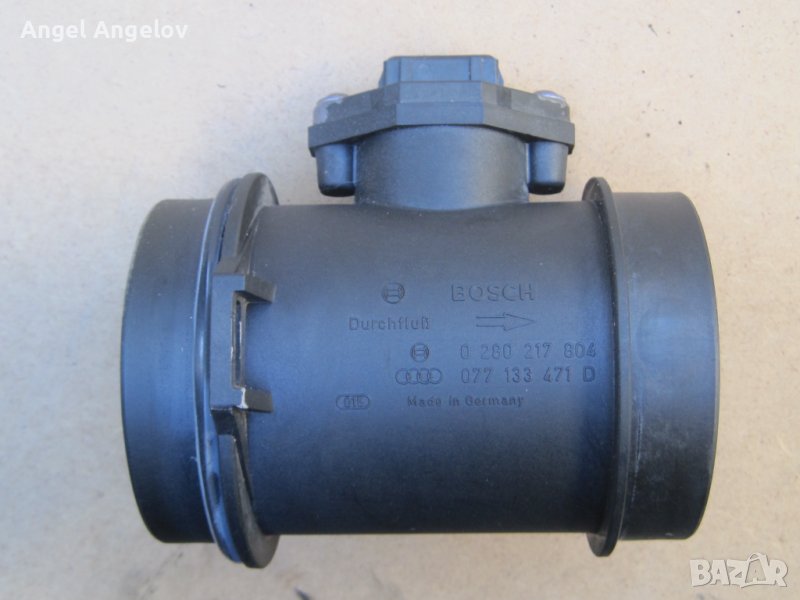 Дебитомер AUDI A8 077133471D Bosch 0280217804 D2 3.7-4.2l AEW/ABZ/AEM/AGH/AKG/AKJ 4.2 V8, снимка 1