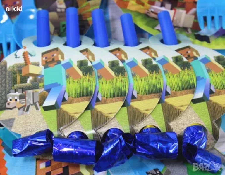 Minecraft Майнкрафт Свирка свирки за детско парти рожден ден, снимка 1