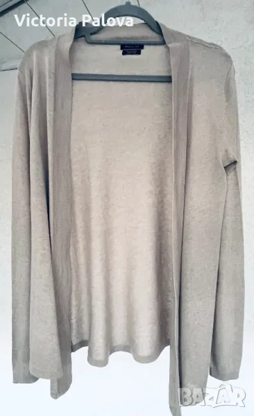 Нежна жилетка MASSIMO DUTTI коприна, памук, снимка 1