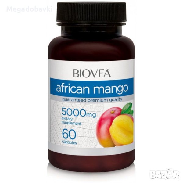 AFRICAN MANGO 5000 mg, 60 капсули - за контрол на теглото и апетита, снимка 1