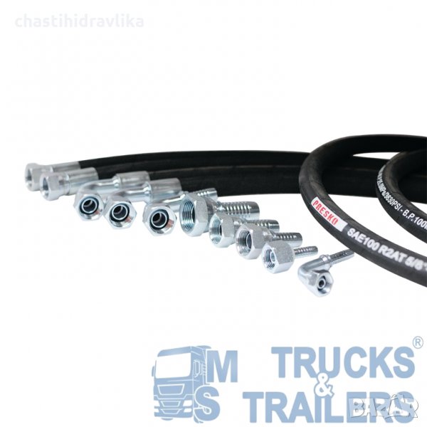 Хидравличен маркуч PRESKO HP 1/2”-2000MM 00°- 90°, снимка 1