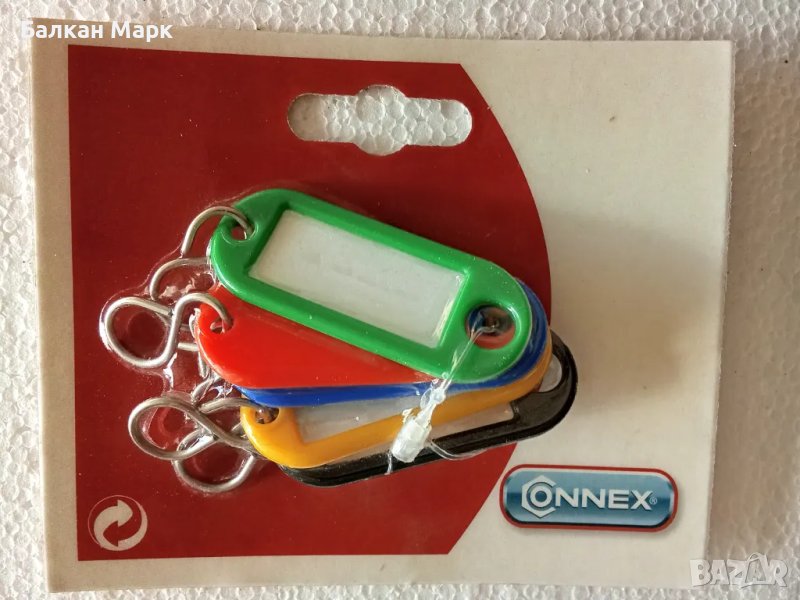 Цветни Пластмасови Етикети за Ключодържатели – Практични, Издръжливи и Многофункционални!, снимка 1