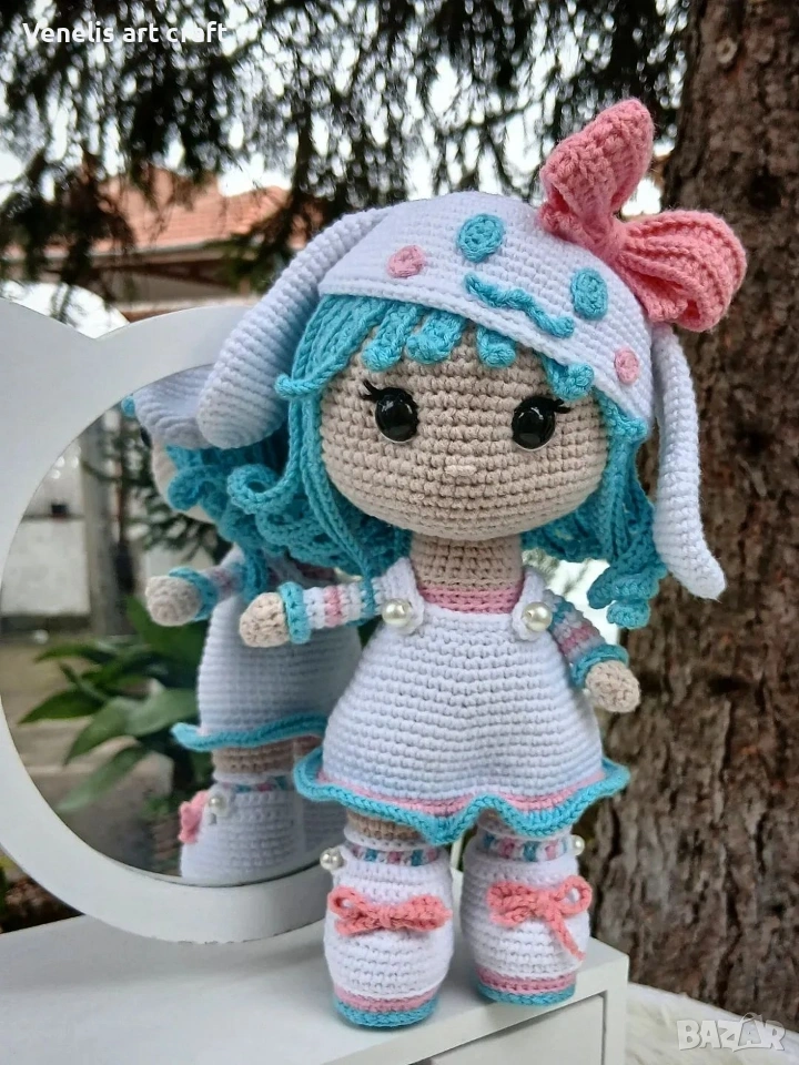 Плетена кукла Cinna / стил Cinnamoroll , снимка 1
