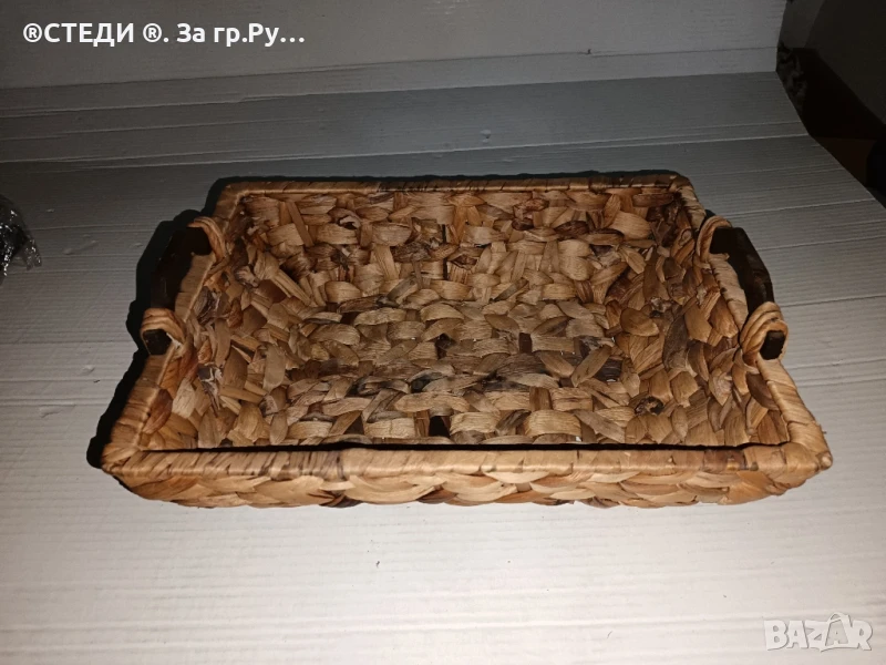 Плетен панер (ратан) , снимка 1