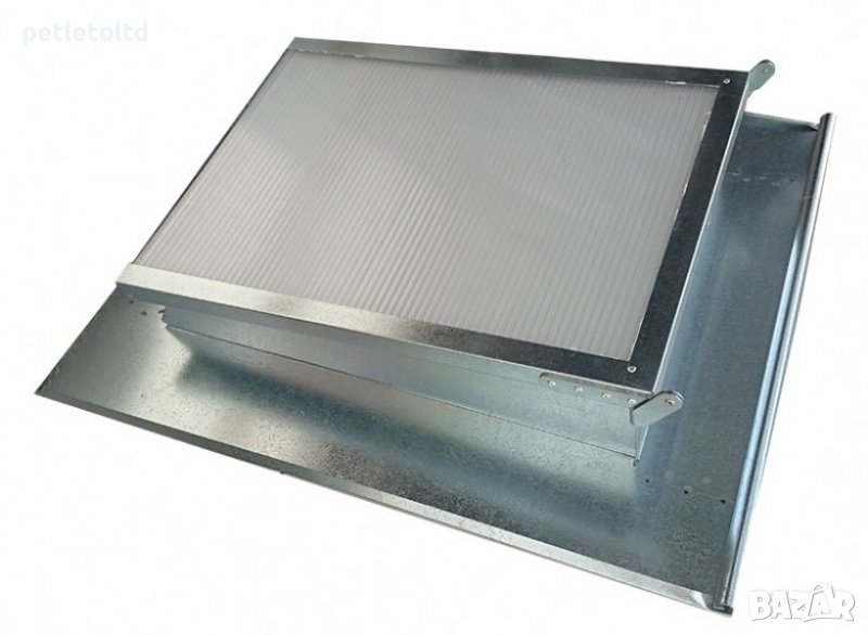 Капандури за покрив от поцинк. ламарина Размер на отвора: 47 см Х 67 см Размер външно: 74 см Х 95 см, снимка 1