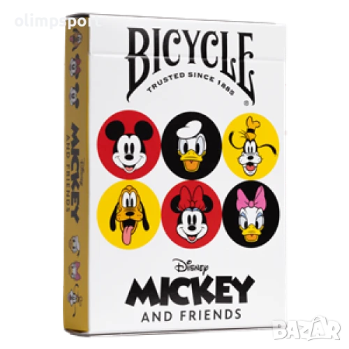 карти за игра BICYCLE DISNEY MICKEY AND FRIENDS нови  Всичко е по-хубаво с приятели. , снимка 1