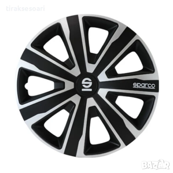4 Броя LUX QUALITY SPARCO 14 инча Тасове за джанти 14'' Sparco PALERMO, снимка 1