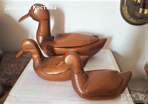 Красиви дървени патета - 3 бр, снимка 1