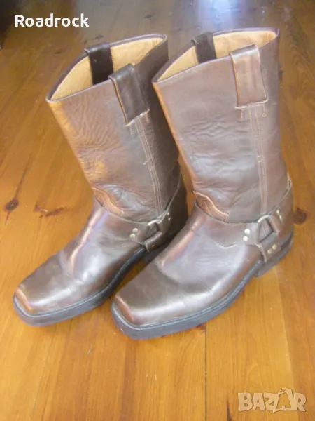 Ботуши естествена кожа - номер 37 - 38, снимка 1
