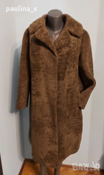 Палто от естествена кожа с косъм - бизонски бокс с косъм, снимка 1
