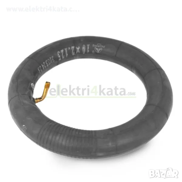 Вътрешна гума 10х2.125 (крив вентил 45°), снимка 1