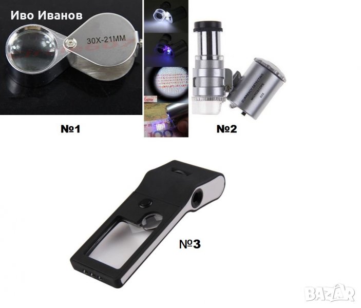 Лупа сгъваема и мини микроскоп и многофункционална лупа, снимка 1
