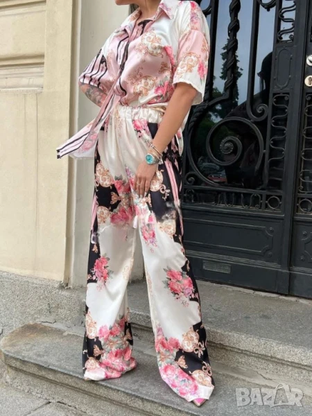 Дамски комплект от сатен  , снимка 1