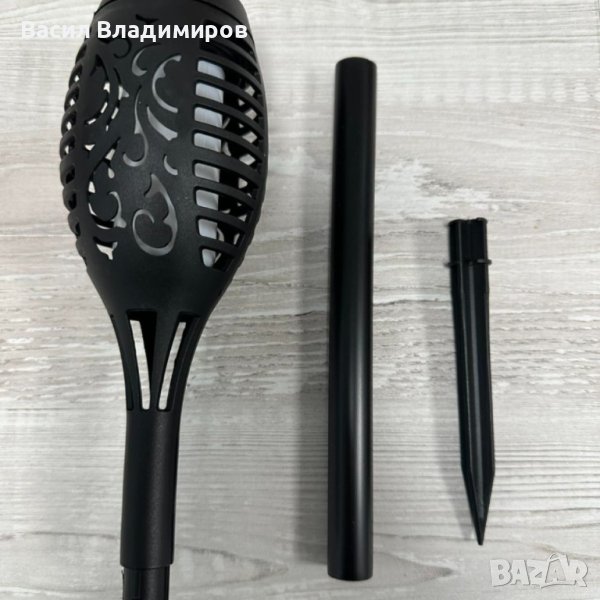 10 броя Соларна лампа тип факел с пламъчен ефект А1635, снимка 1