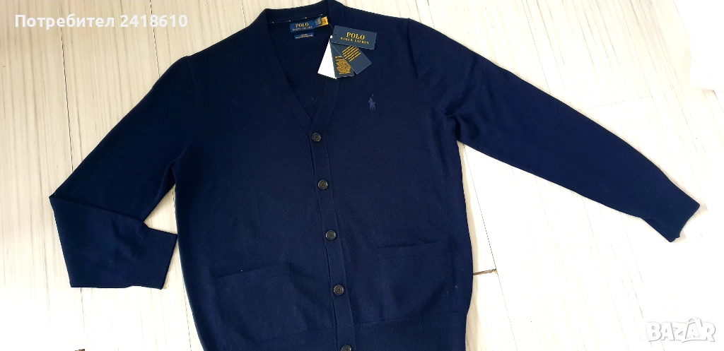 POLO Ralph Lauren Merino Wool Slim Fit  Cardigan Mens Size XL НОВО! ОРИГИНАЛ! Мъжка Жилетка !, снимка 1