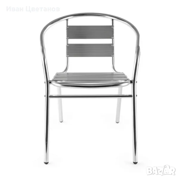 Алуминиев стол Muhler, 54x55xH74см, снимка 1