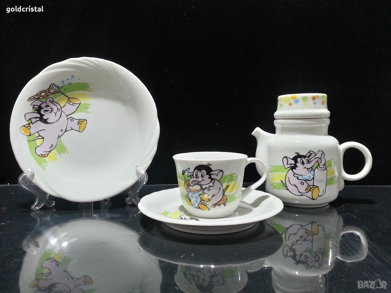 Стар български порцелан детски комплект , снимка 1