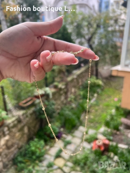 Златно синджирче с топченца подходящо за колие и гривна ❤️, снимка 1