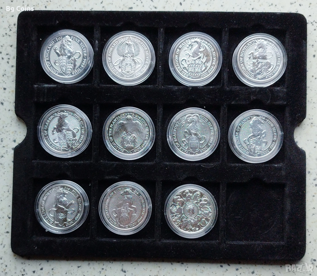 Сребро 2 OZ 2016-2021 11 бр, снимка 1