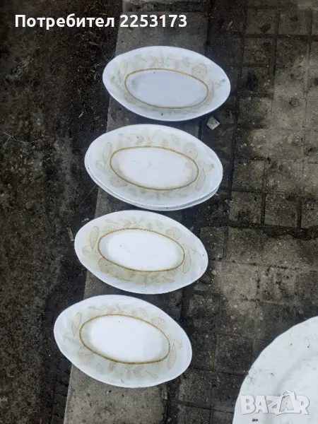 Шест пластмасови чиний лот, снимка 1